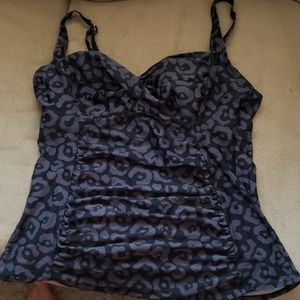 Black tankini top